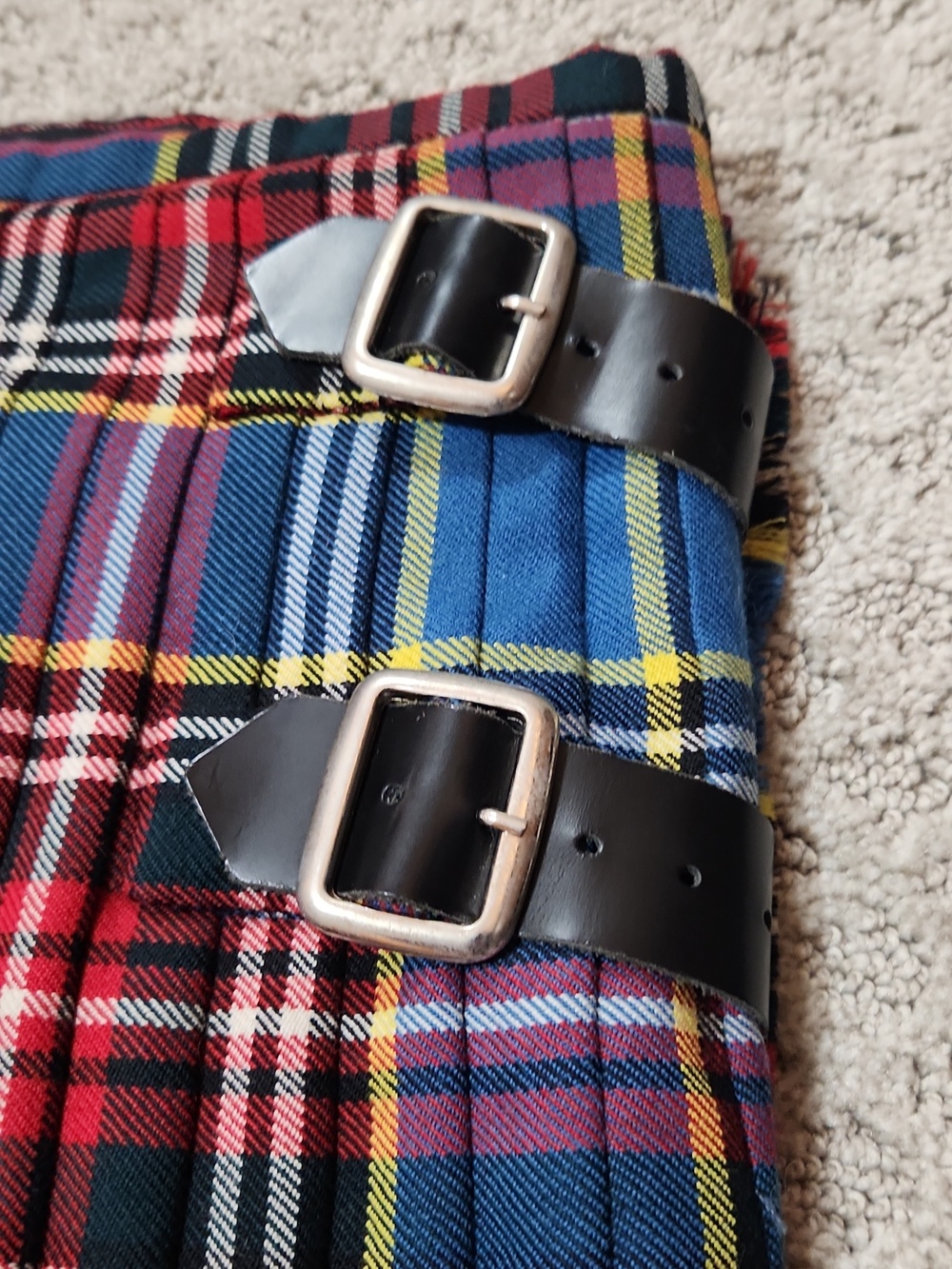 J. Higgins Clan Macbeth Modern Tartan Plaid Heavy Weight Wool Custom Dress Kilt - Picture 8 of 16